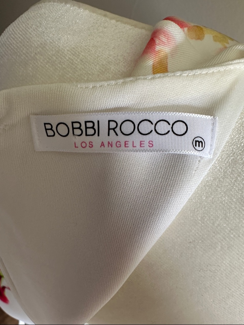 Bobby Rocco White Floral Bodycon Mini Dress with Vibrant Bloom Print - Picture 4 of 5